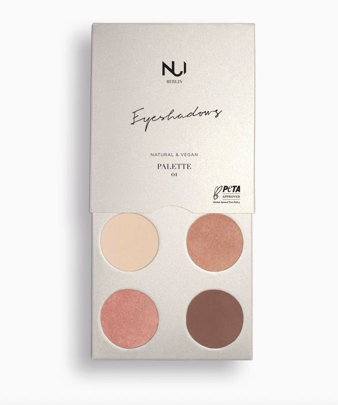 3 NUI Eyeshadowpaletten + Pititi Cream Blush Tester