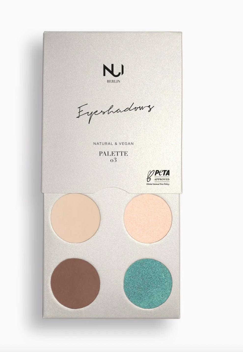 3 NUI Eyeshadowpaletten + Pititi Cream Blush Tester