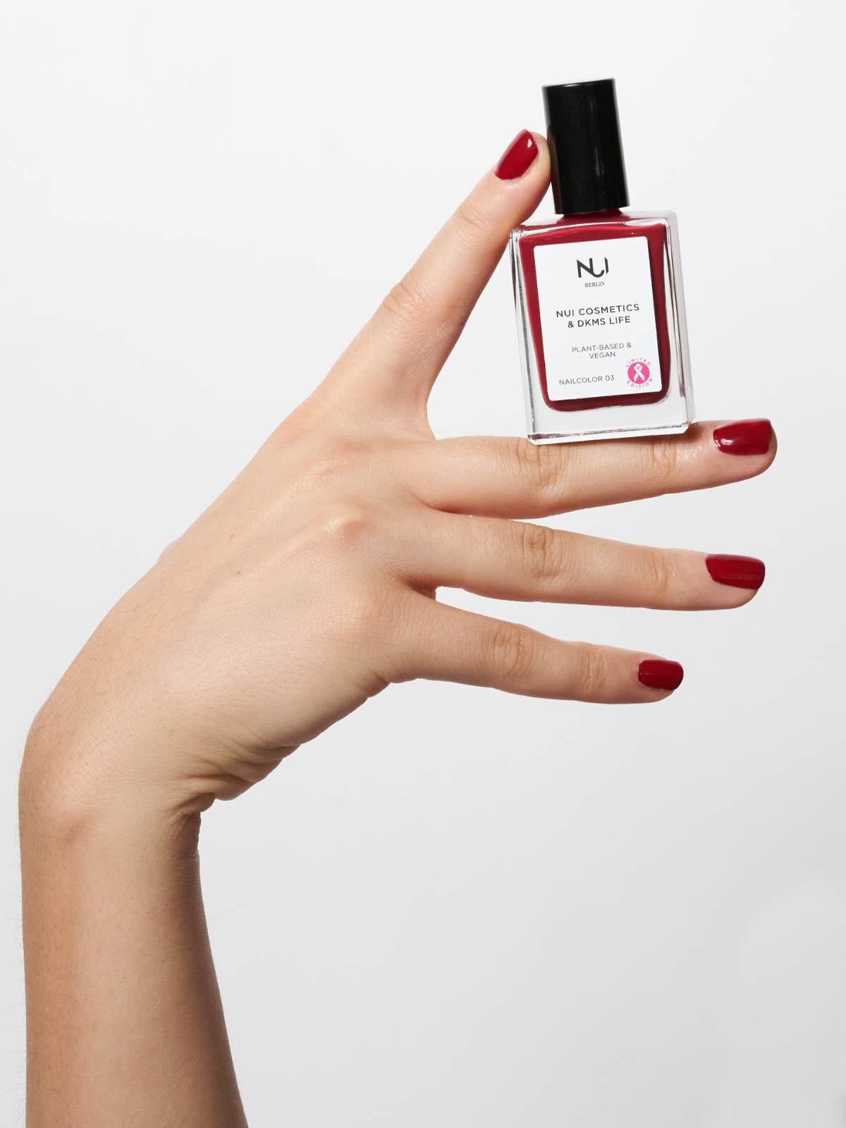 Plant-based & Vegan Nailcolor DKMS LIFE Charity Edition - 03 Dark Red Violett